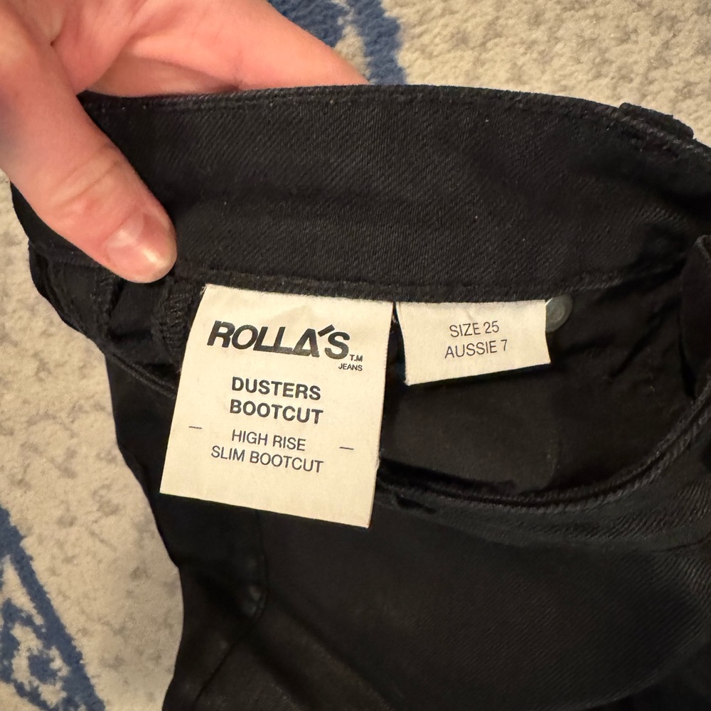 ROLLA'S Classic Black Denim - Picture 3 of 5